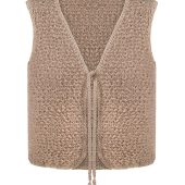 Handmade Merino Alpaca Wool Vest: Sleeveless Knit Gilet