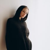 Black Mohair Cowl Neck Sweater: Women's Goth Jumper