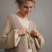 Handmade Merino Alpaca Wool Vest: Sleeveless Knit Gilet