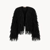 Handmade Alpaca Merino Cardigan: Cropped Open Front Wool Jacket