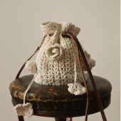 Handmade Women's Bag With Crochet Flowers, Fashionable Eco-friendly Bag For Summer Festival