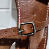 Moroccan Sandals For Women – Handmade Leather Flats With Buckle Strap, Boho Minimalist Summer Footwear, Traditional Artisanal Moroccan Shoes