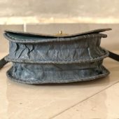 Handmade Moroccan Leather Crossbody Bag – Tooled Floral Carving Saddle Purse – Boho Vintage Shoulder Bag – Artisan Cowhide Leather Handbag