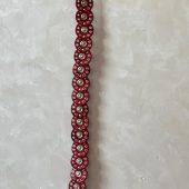 Handmade Moroccan Red Leather Belt With Silver Buckle – Wide Boho Waist Belt