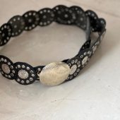 Vintage Moroccan Leather Concho Belt – Wide Studded Waist Belt For Women Halloween