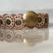 Leather Concho Belt 107 Cm (42.1 In) – Vintage Medieval Waist Belt Gift For Women